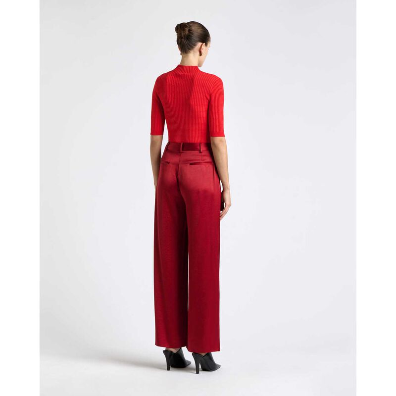 Cue Textured Elbow Sleeve Funnel Neck Knit image number 5